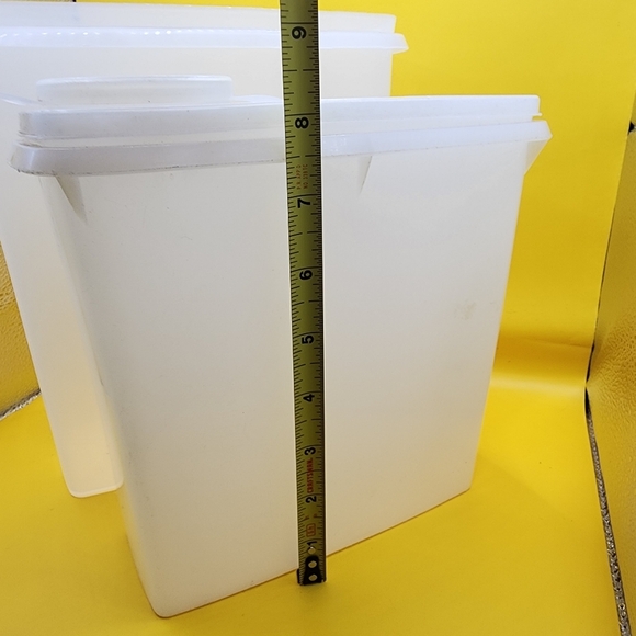 Vintage Tupperware Clear Dry Goods Storage Containers (1 Lid) - Picture 2 of 8